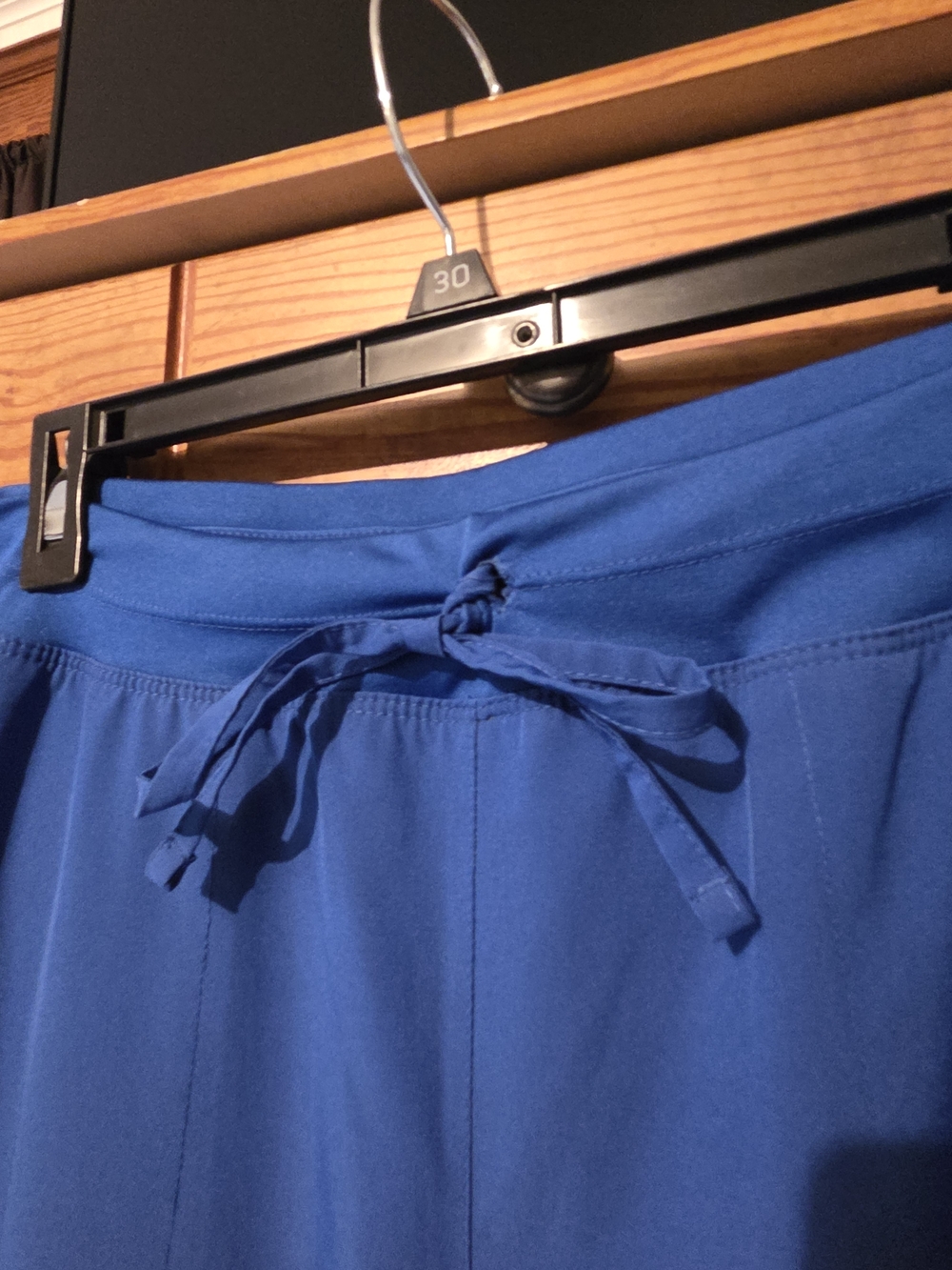 Royal Blue Drawstring Scrub Pants - Picture 3 of 8